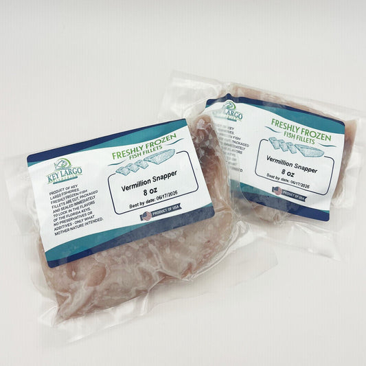 Freshly Frozen Vermillion Snapper 8oz Portion