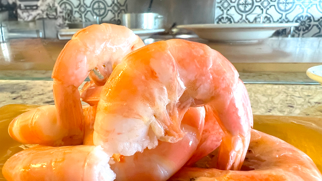 Peeling Pink Shrimp the Easy Way