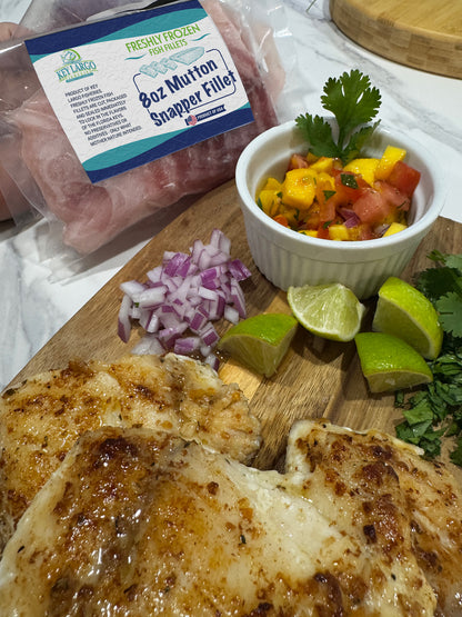 Freshly Frozen Mutton Snapper 8oz Portion