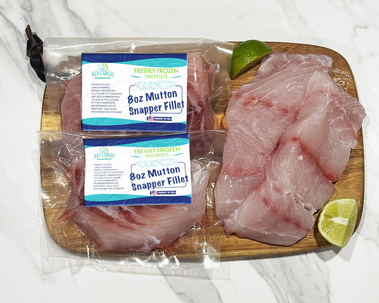 Mutton Snapper Fillets Freshly Frozen Mutton Snapper 8oz Portion – Key Largo Fisheries