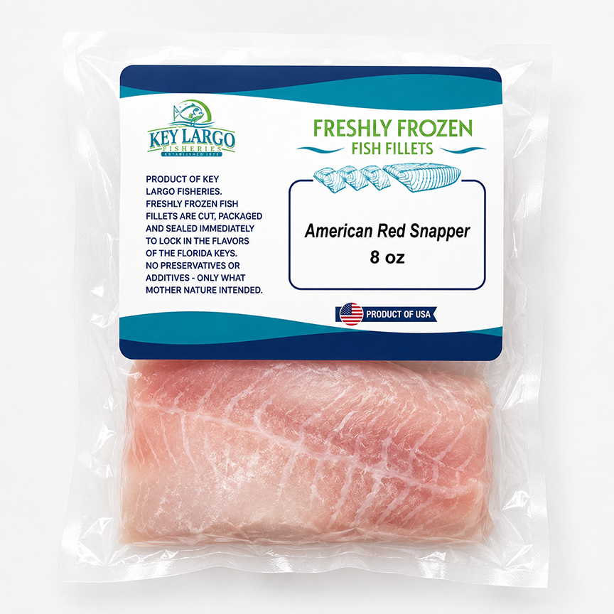 Freshly Frozen American Red Snapper 8oz Portion