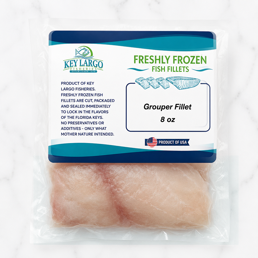 Freshly Frozen Black Grouper 8oz Portion