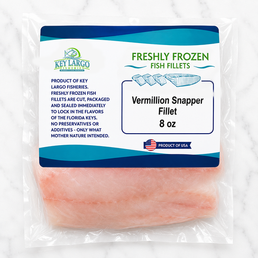 Freshly Frozen Vermillion Snapper 8oz Portion