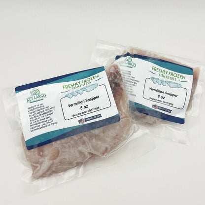 Freshly Frozen Vermillion Snapper 8oz Portion