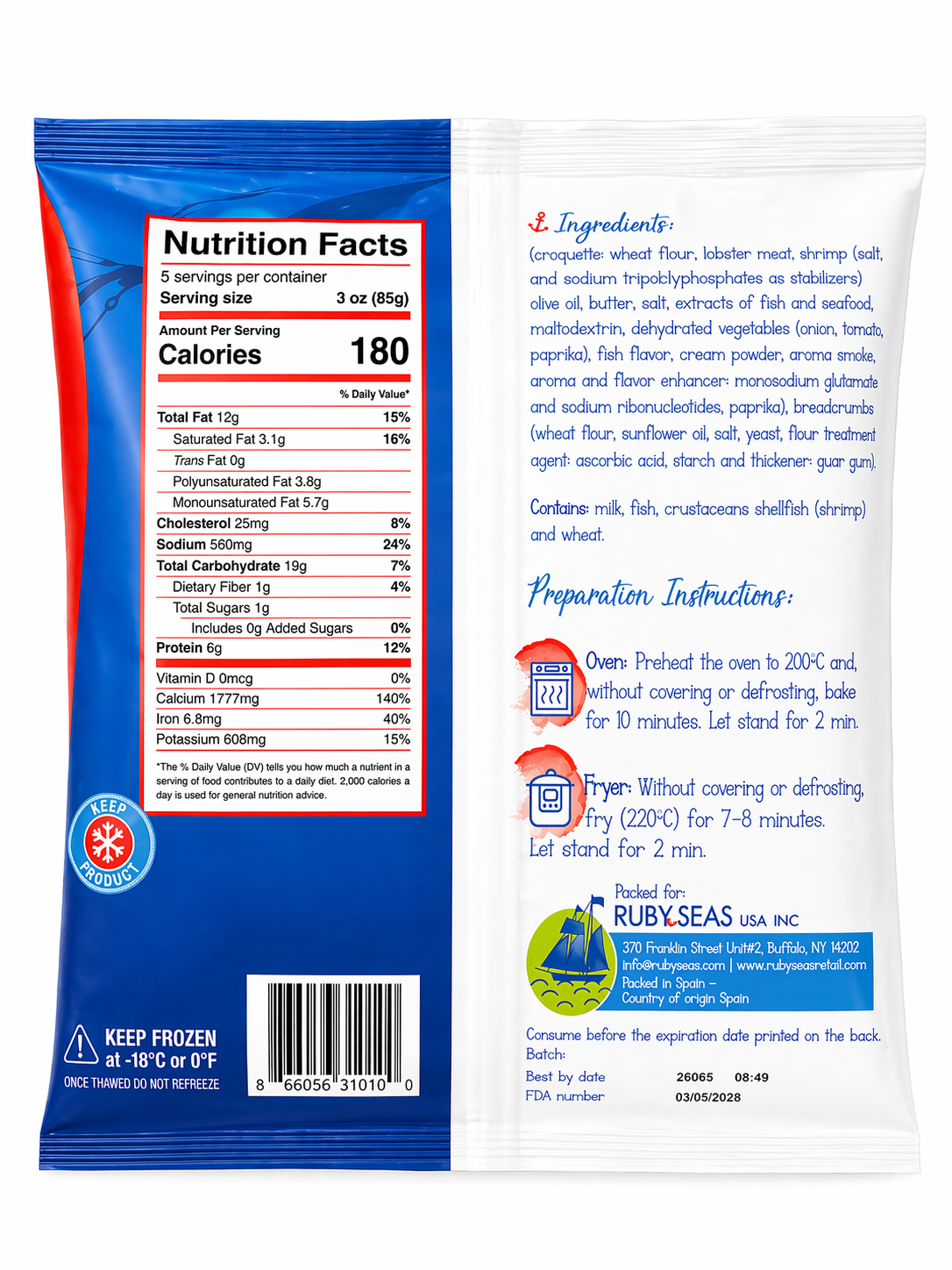 Lobster Croquettes 1lb Bag